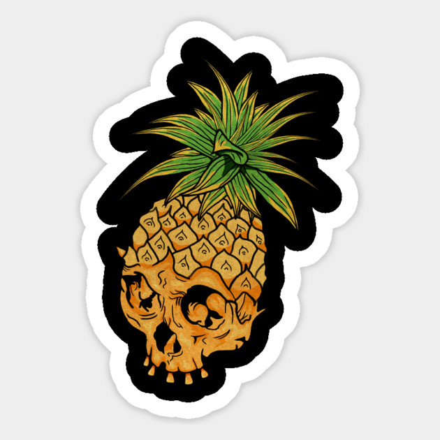 Skull Pineapple,Tropical Style Magnet by logiamerch