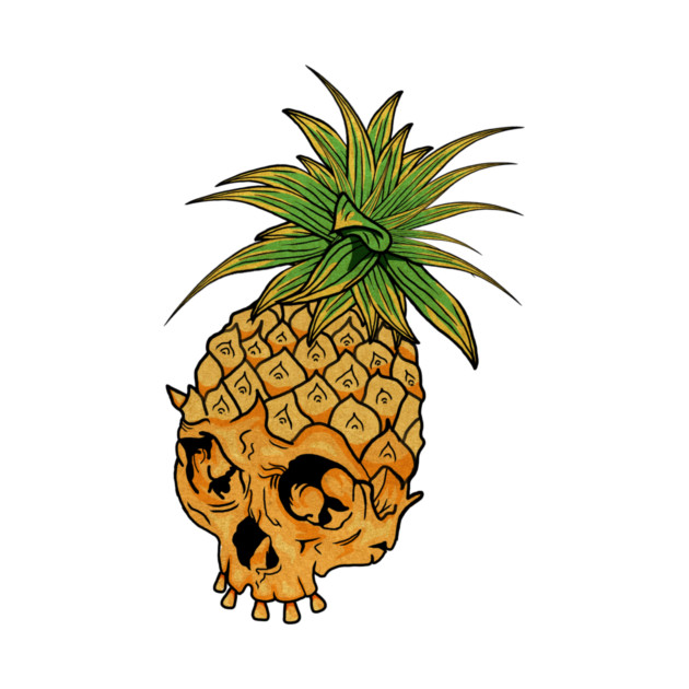 Skull Pineapple,Tropical Style by logiamerch