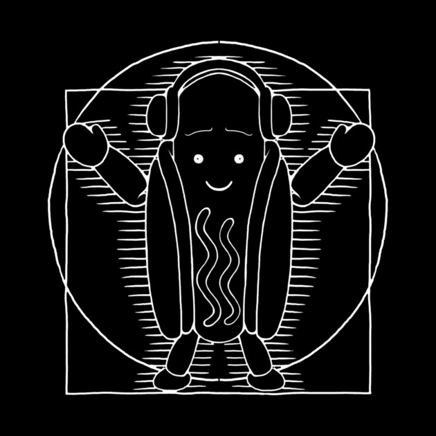 Leonardo Da Vinci Hot Dog by dumbshirts