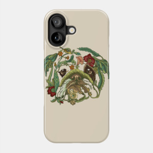 Botanical English Bulldog Phone Case
