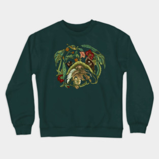 Botanical English Bulldog Crewneck Sweatshirt
