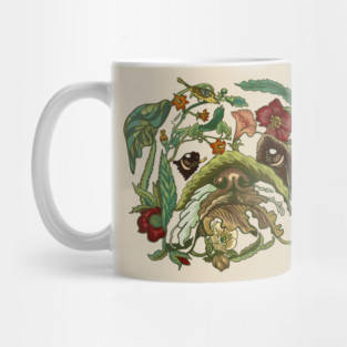 Botanical English Bulldog Mug