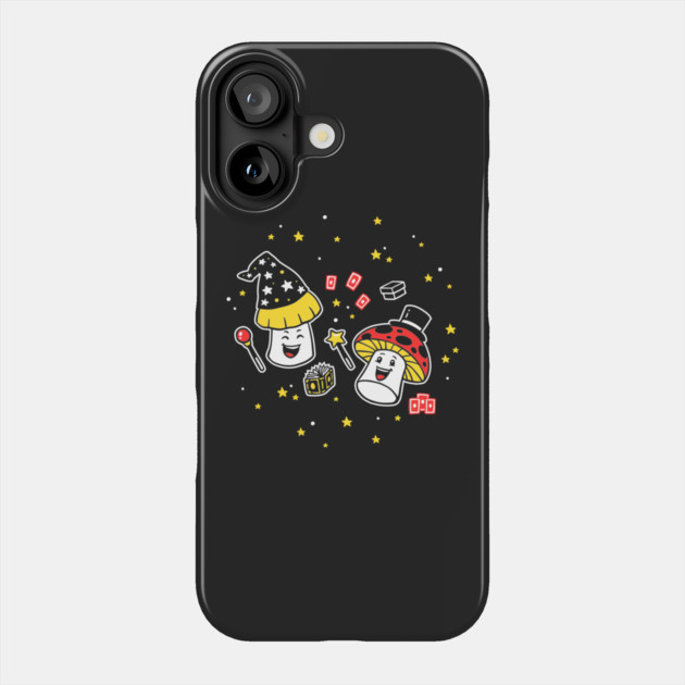 Magic Mushrooms Phone Case by dumbshirts