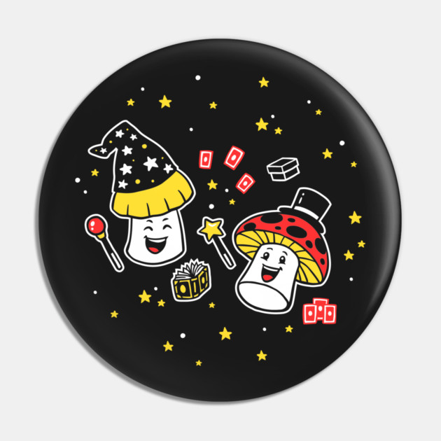 Magic Mushrooms Pin by dumbshirts