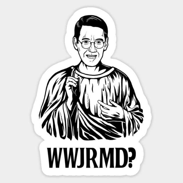 What Would Jacob Rees-Mogg Do Sticker by dumbshirts