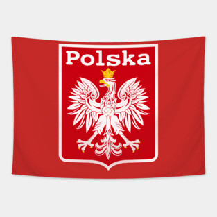 POLSKA Eagle // Retro Polish Poland Pride Tapestry