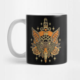 Traditional tattoo bat Mug