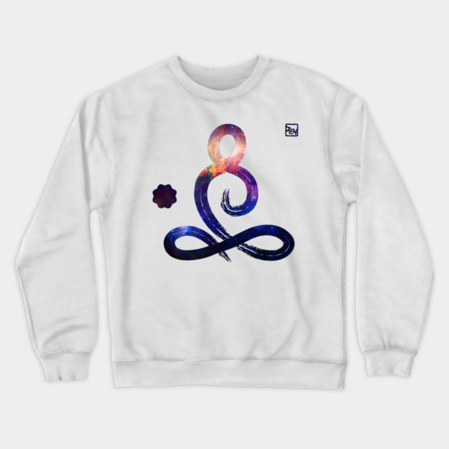 Zen Symbol Buddha Meditation Crewneck Sweatshirt by logiamerch