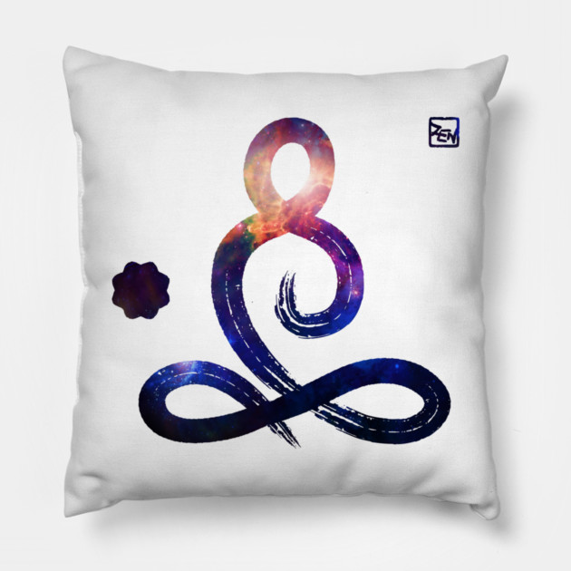 Zen Symbol Buddha Meditation Pillow by logiamerch