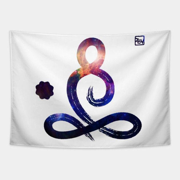 Zen Symbol Buddha Meditation Tapestry by logiamerch