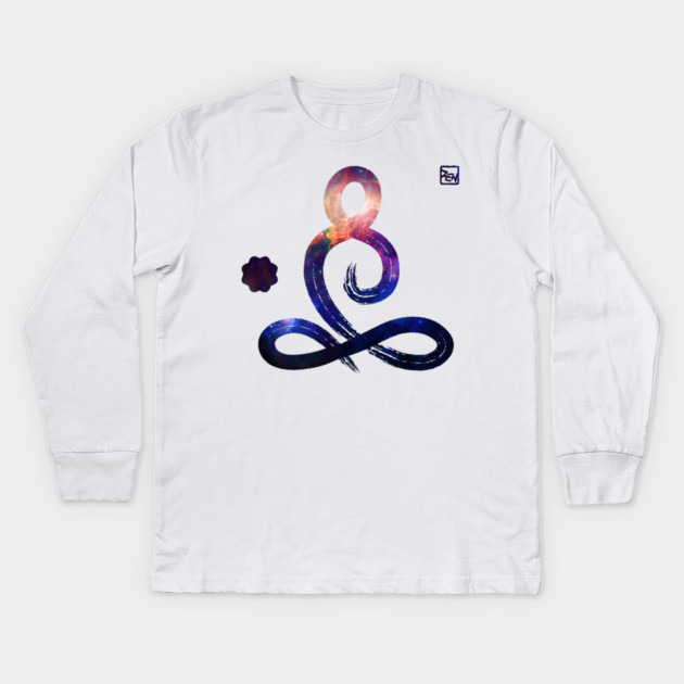 Zen Symbol Buddha Meditation Kids Long Sleeve T-Shirt by logiamerch