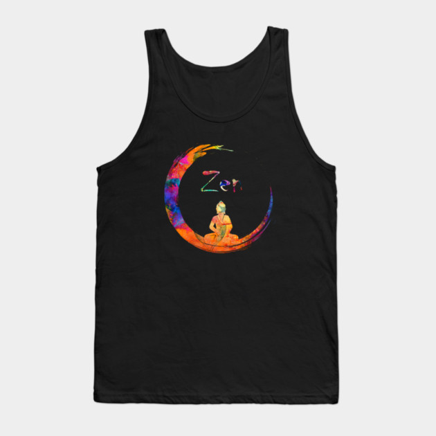 Zen Yoga Buddha Mediation Tank Top by logiamerch