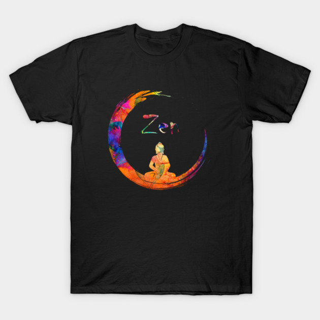 Zen Yoga Buddha Mediation T-Shirt by logiamerch