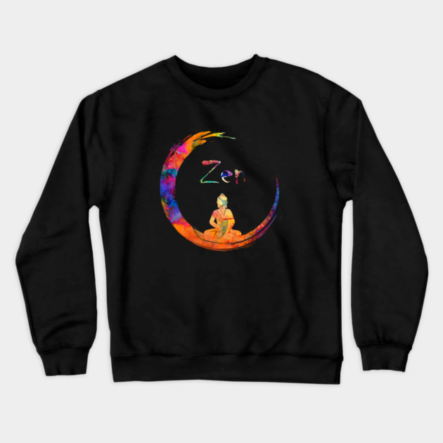 Zen Yoga Buddha Mediation Crewneck Sweatshirt by logiamerch