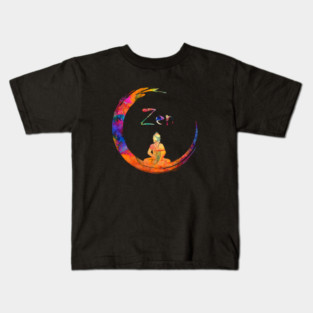 Zen Yoga Buddha Mediation Kids T-Shirt
