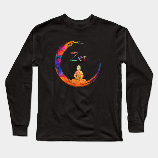Zen Yoga Buddha Mediation Long Sleeve T-Shirt by logiamerch