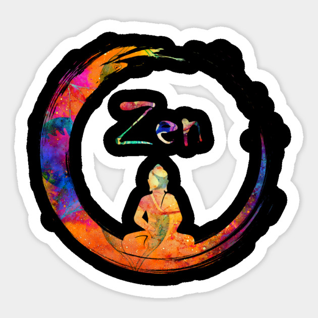 Zen Yoga Buddha Mediation Sticker by logiamerch