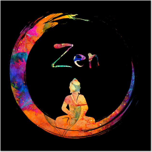 Zen Yoga Buddha Mediation Wall Art by logiamerch