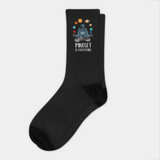 Astronaut Meditating, Yoga, Zen, Mindset Motivational Socks