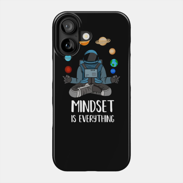 Astronaut Meditating, Yoga, Zen, Mindset Motivational Phone Case by logiamerch