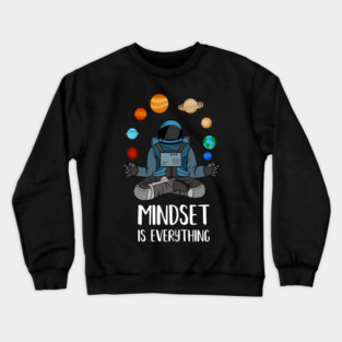 Astronaut Meditating, Yoga, Zen, Mindset Motivational Crewneck Sweatshirt