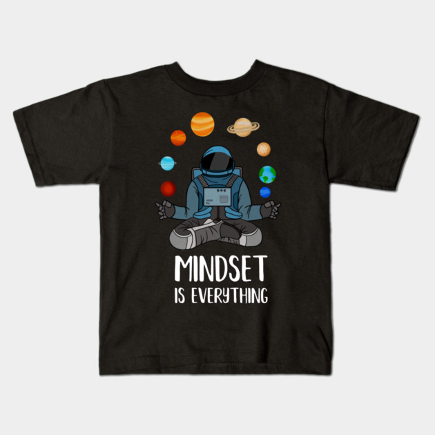 Astronaut Meditating, Yoga, Zen, Mindset Motivational Kids T-Shirt by logiamerch