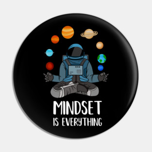 Astronaut Meditating, Yoga, Zen, Mindset Motivational Pin
