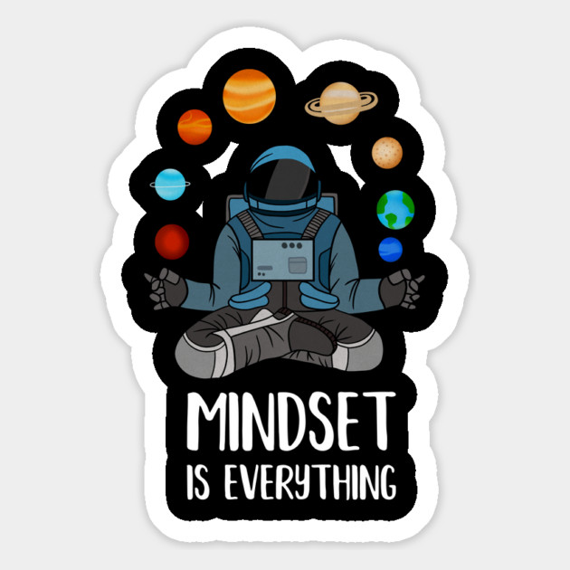 Astronaut Meditating, Yoga, Zen, Mindset Motivational Magnet by logiamerch