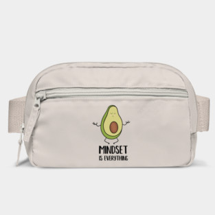 Avocado Yoga, Mindset Motivational Quote Bag