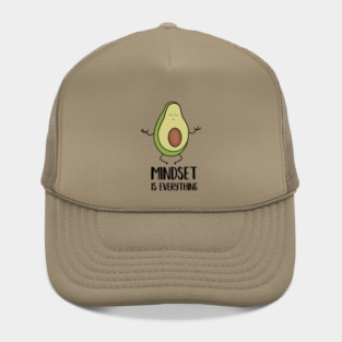 Avocado Yoga, Mindset Motivational Quote Hat