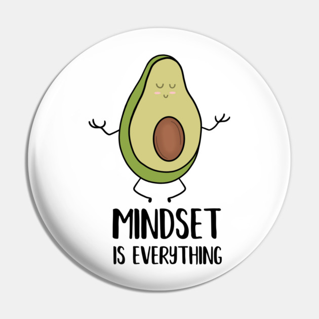 Avocado Yoga, Mindset Motivational Quote Pin by logiamerch