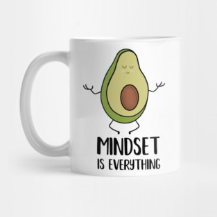 Avocado Yoga, Mindset Motivational Quote Mug