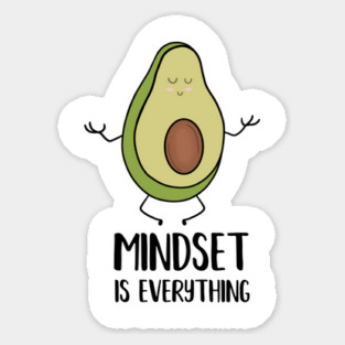 Avocado Yoga, Mindset Motivational Quote Magnet