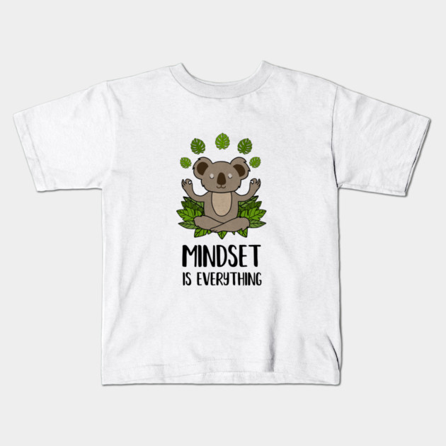 Koala Yoga, Motivational Quote, Meditation, Mindset Kids T-Shirt by logiamerch