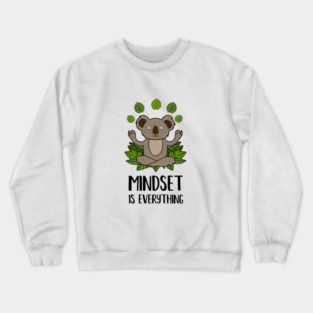 Koala Yoga, Motivational Quote, Meditation, Mindset Crewneck Sweatshirt