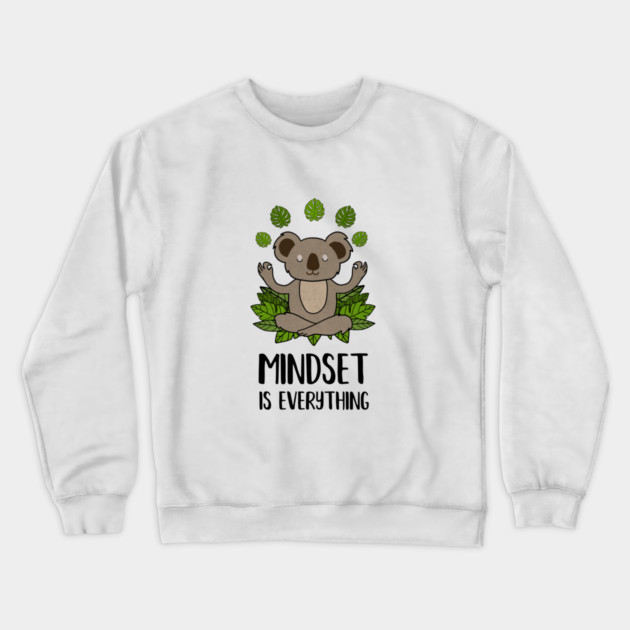 Koala Yoga, Motivational Quote, Meditation, Mindset Crewneck Sweatshirt by logiamerch