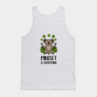 Koala Yoga, Motivational Quote, Meditation, Mindset Tank Top