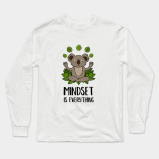 Koala Yoga, Motivational Quote, Meditation, Mindset Long Sleeve T-Shirt
