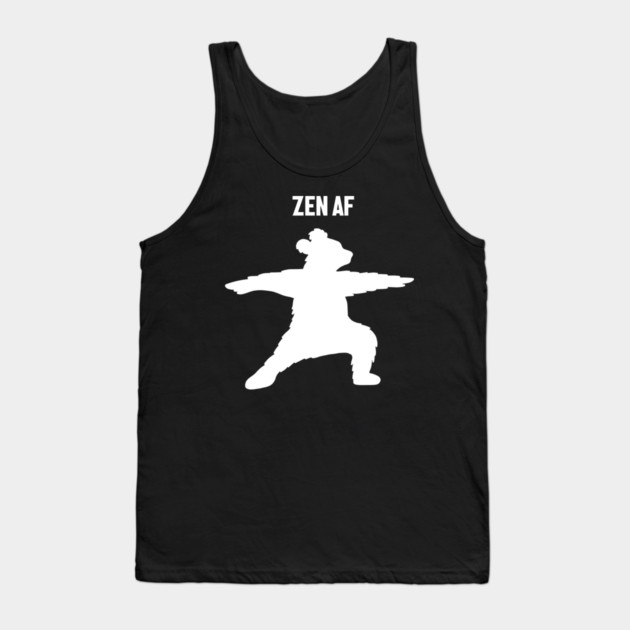 Zen Af Bear, Yoga Meditation Funny Tank Top by logiamerch