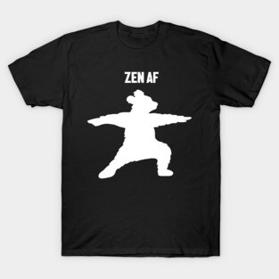 Zen Af Bear, Yoga Meditation Funny T-Shirt