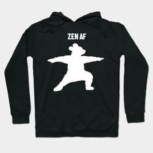 Zen Af Bear, Yoga Meditation Funny Hoodie