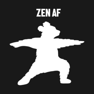 Zen Af Bear, Yoga Meditation Funny T-Shirt