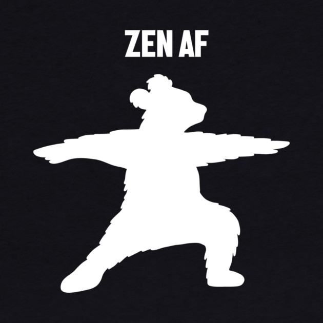 Zen Af Bear, Yoga Meditation Funny by logiamerch