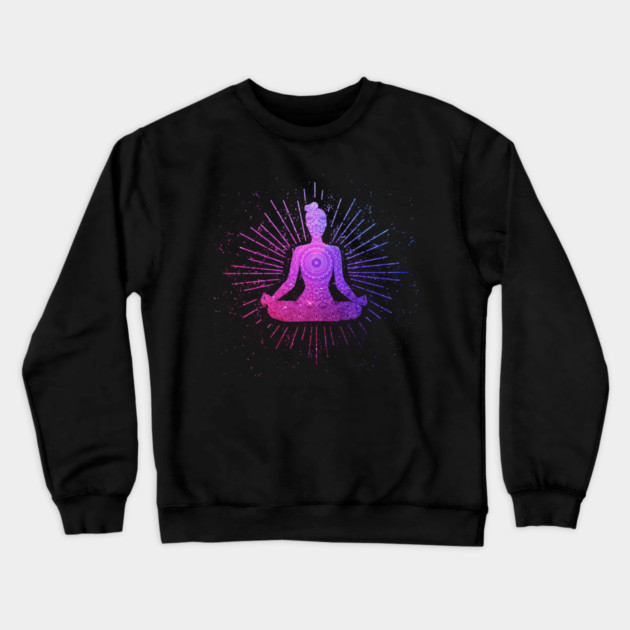 Yoga Meditation Pose Yoga Woman, Zen Mom Crewneck Sweatshirt by logiamerch