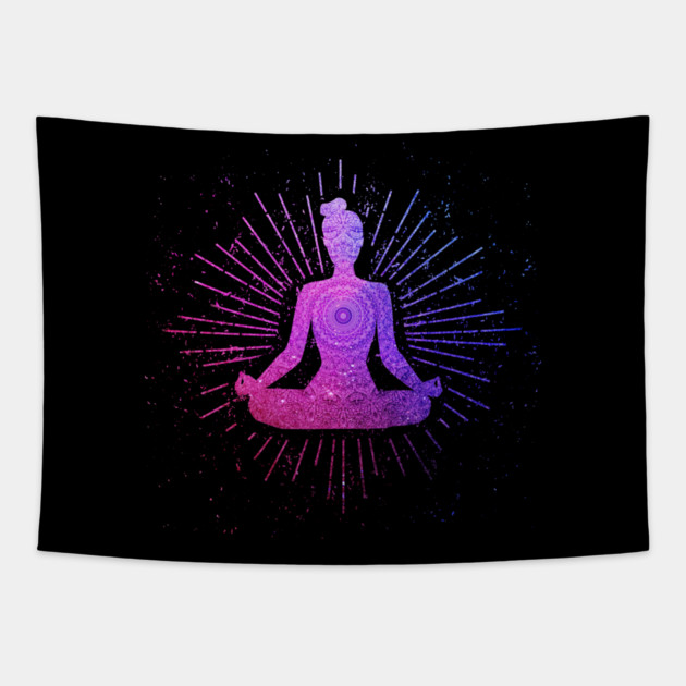 Yoga Meditation Pose Yoga Woman, Zen Mom Tapestry by logiamerch