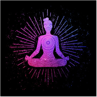 Yoga Meditation Pose Yoga Woman, Zen Mom Posters and Art
