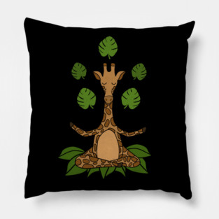 Giraffe Yoga, Meditation Zen Pillow