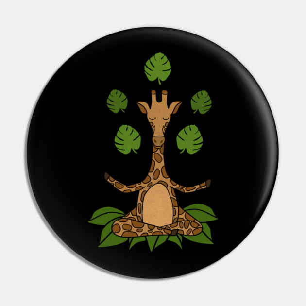 Giraffe Yoga, Meditation Zen Pin by logiamerch