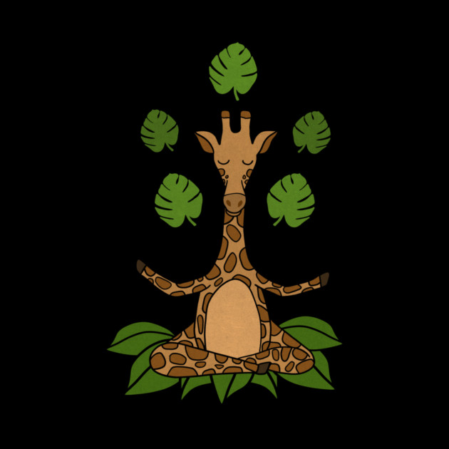 Giraffe Yoga, Meditation Zen by logiamerch