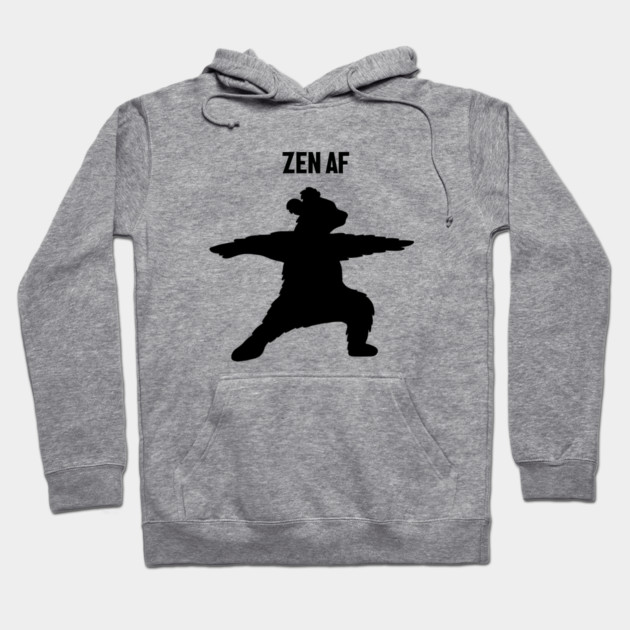 Zen Af Bear, Yoga Meditation Funny Hoodie by logiamerch